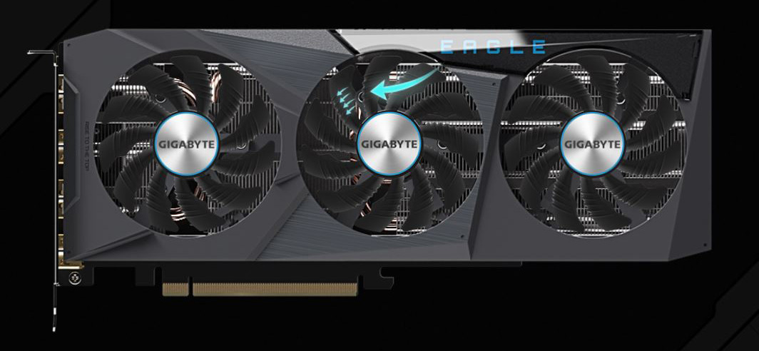 GIGABYTE GeForce RTX 4070 EAGLE OC V2 12G Graphics Card, 3x